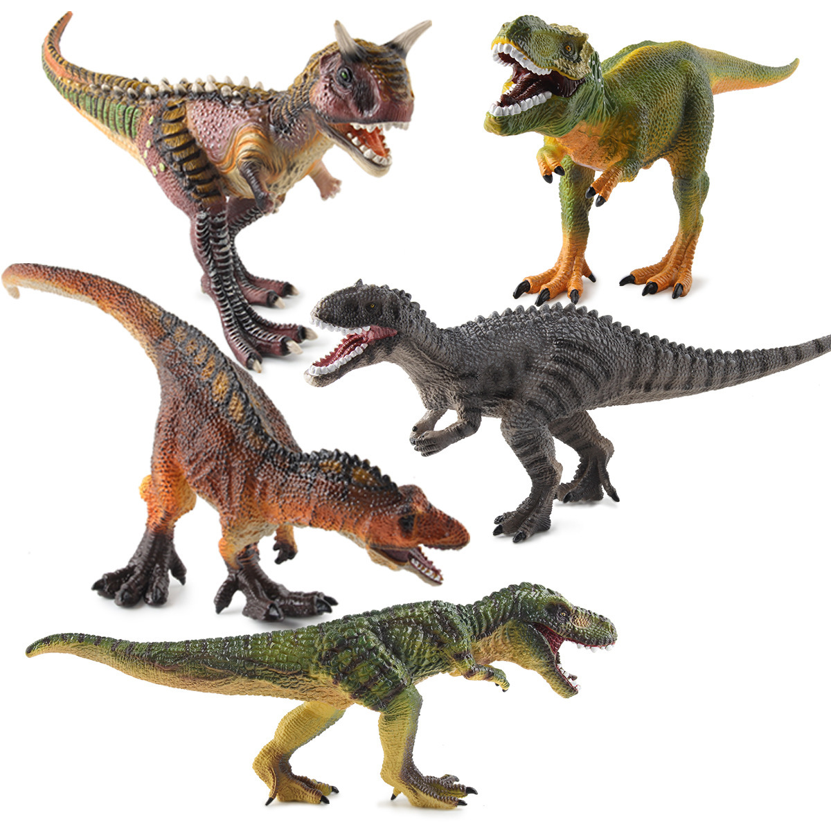 跨境新款侏罗纪恐龙静态充棉仿真暴虐龙霸王龙牛龙雷克斯暴龙模型