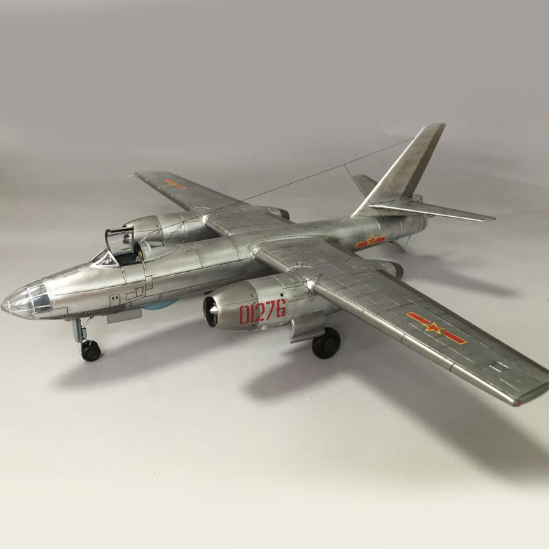 全内构拼装飞机模型172轰炸机轰5成人高难度航模01603