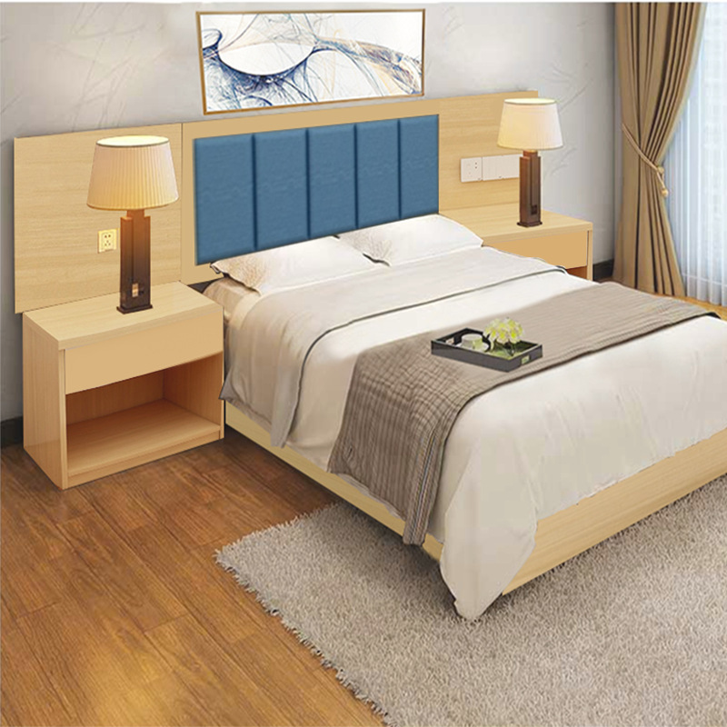 75成交12件相似深圳桔子酒店家具工程套房家具标间全套快捷酒店床客房