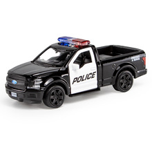 儿童仿真1：36合金马珂垯警察汽车模型玩具回力玩具摆件批发饰品