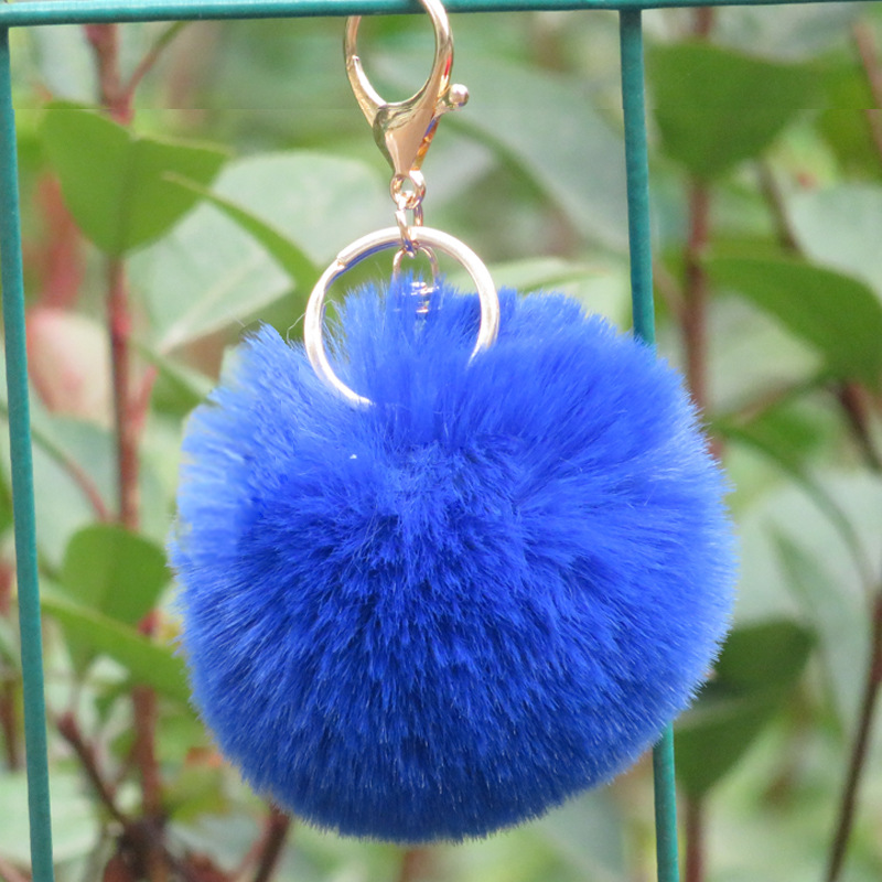 厂家批发仿濑兔毛球毛绒球挂件diy包包衣服配饰钥匙扣