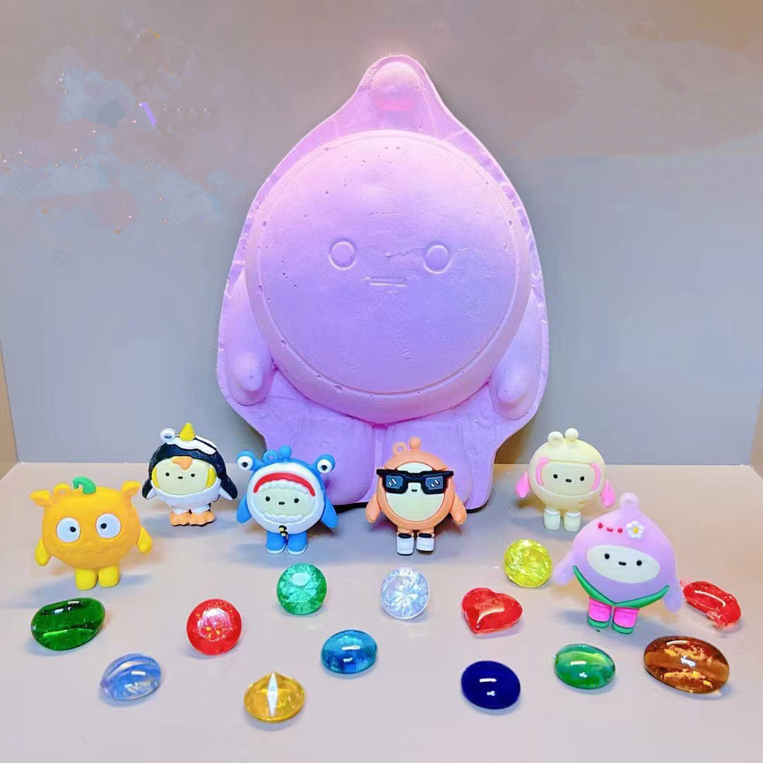 蛋蛋派对考古挖掘玩具匹诺女孩挖宝石宝藏盲盒宝宝益智