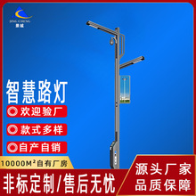 LED多功能智慧路灯5G带显示屏市电路灯充电桩城市智慧型交通路灯