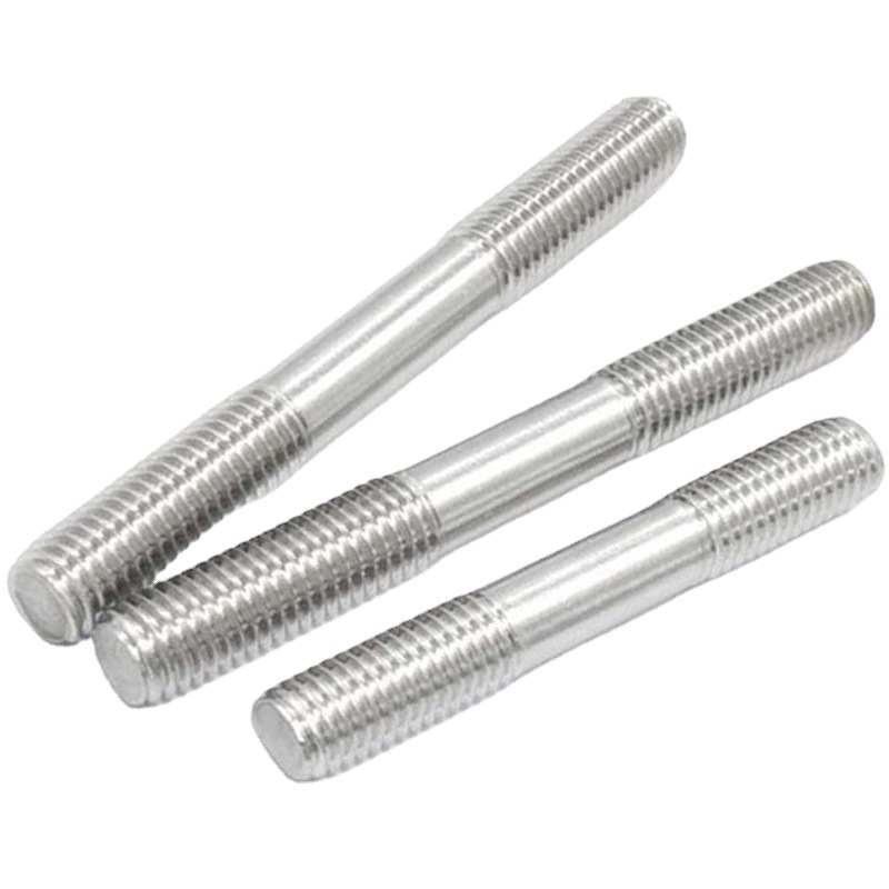 Factory Customized Stainless Steel Double-Headed Bolt Two-Headed Connection Double-Headed Teeth Lengthened Butt Screw Stud Delivery Timely