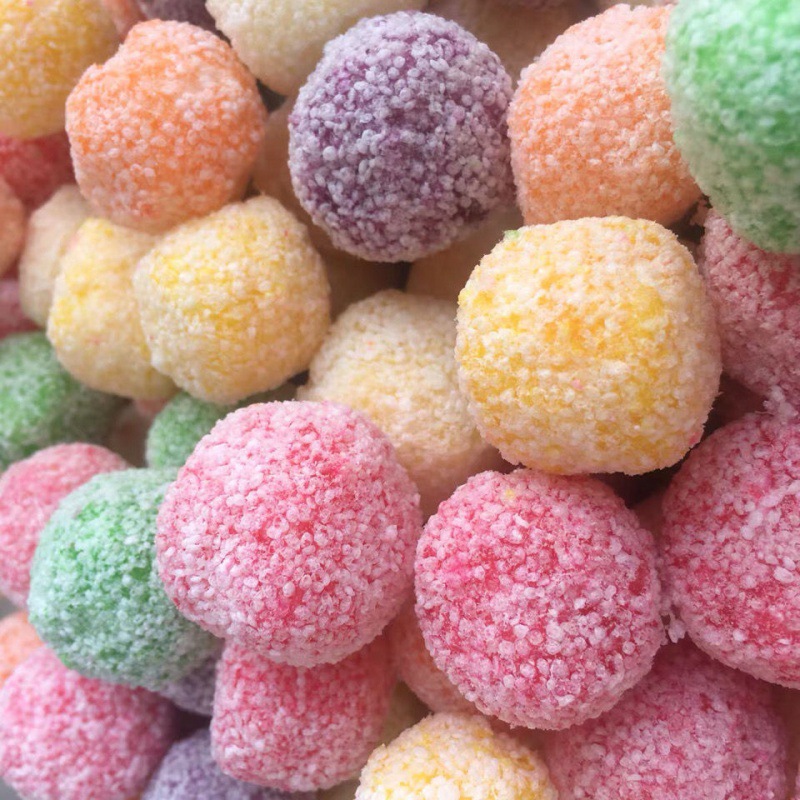 彩色爆米花球串糖葫芦专用米花球冒烟爆米花球ktv休闲零食包邮