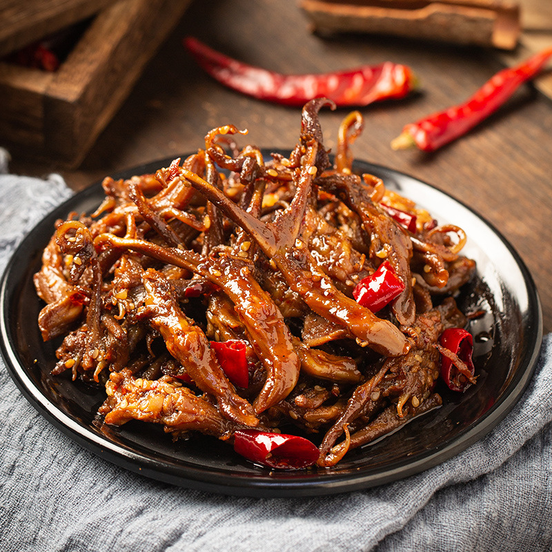 麻辣鸭舌100g四川香辣卤味鸭肉熟食ktv零食小吃厂家批发代发