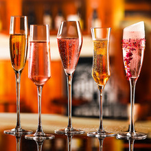 香槟杯套装一对高脚杯创意水晶玻璃起泡酒杯酒吧个性小洋酒杯欧式