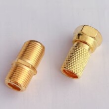 英制F头 射频同轴连接器 F母直通头  F母转母转接头 有线电视头