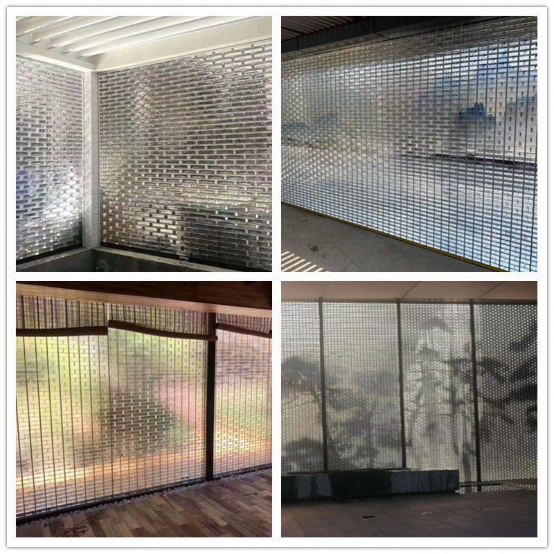 亚克力砖水晶玻璃砖隔断透明方形酒店餐厅隔断墙透光幕墙背景墙