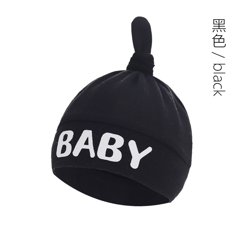 Baby Foreign Trade European and American Newborn Fetal Cap Babies' Baby Nipple Cap Knotted Hat Baby Gloves Source Manufacturer