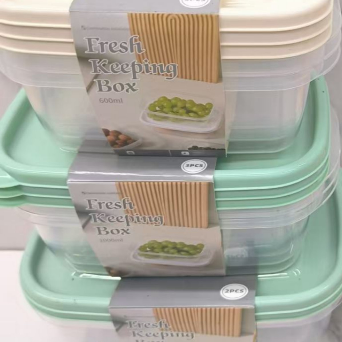 multiple food crisper transparent plastic food freezer box fruit crisper kitchen refrigerator storage box