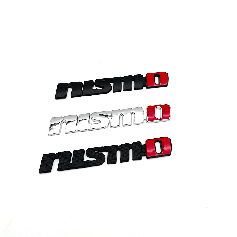 适用于日产尼桑车标 nismo改装金属车贴 nismo 碳纤维3d车身 贴标