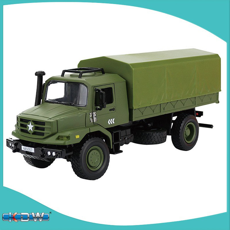凯迪威1:36仿真军事模型卡车合金运输车礼品收藏摆件685007外销版