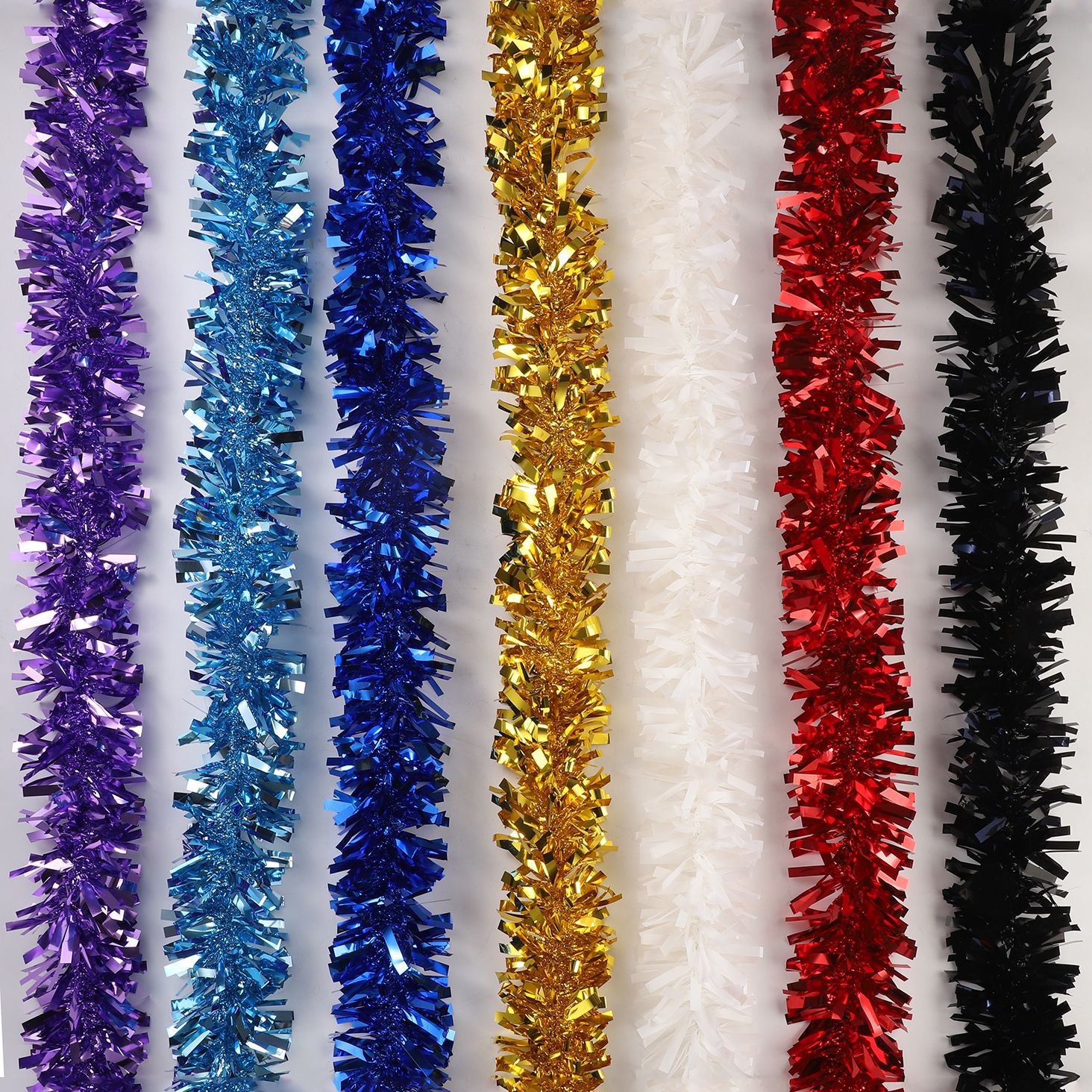 批发宽叶毛条圣诞彩带拉花婚庆生日晚会节日装饰彩条茜草-阿里巴巴