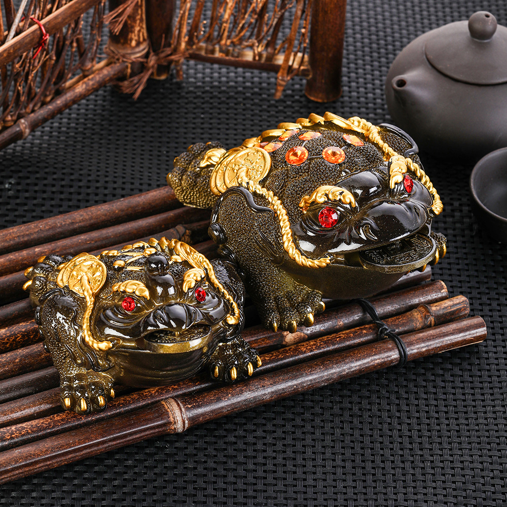 狂飙茶宠变色可养水果荔枝茶台茶盘摆件金蟾茶虫复古个性蟾蜍茶玩