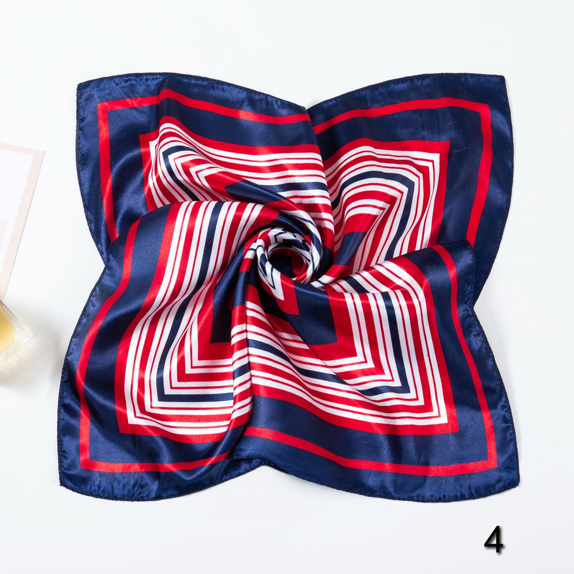 色丁小丝巾小方巾女夏季薄款防晒百搭春秋杭州仿丝绸装饰围巾领巾