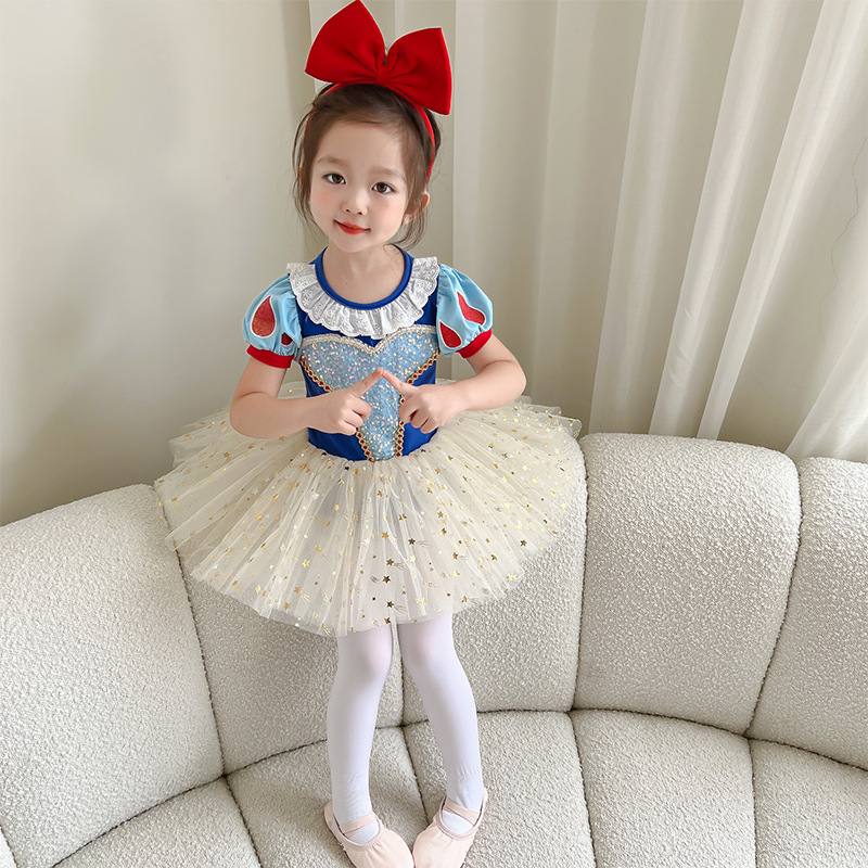 K2303#Белый снежный танца юбки. Рисунок 02