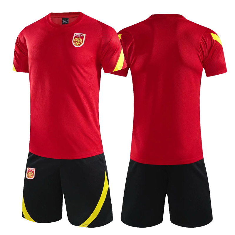 中国队足球训练服套装男国家队出场服比赛服定制队服印字印号