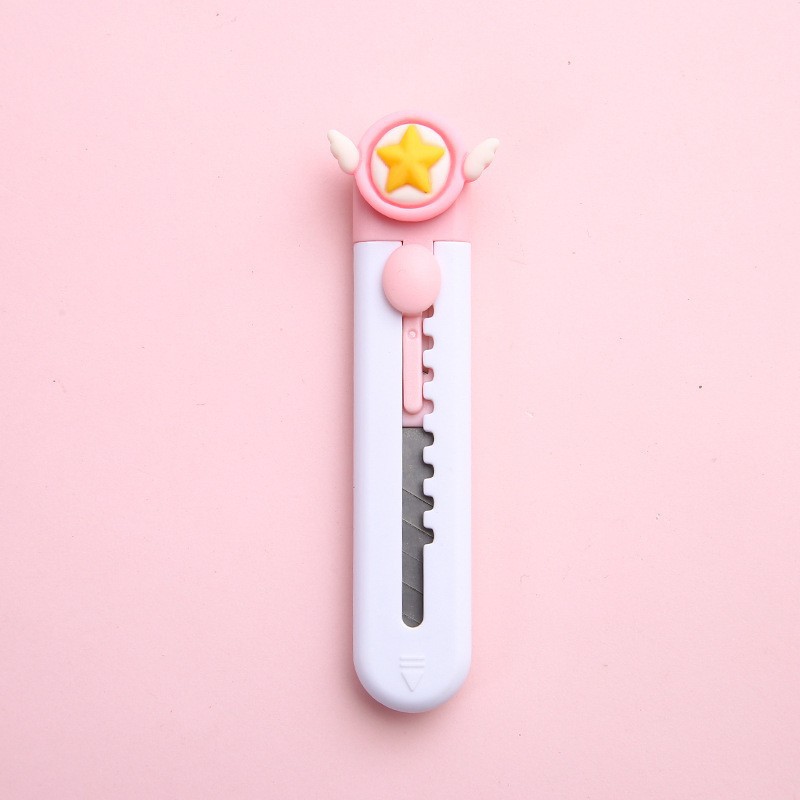 Cute Cartoon Mini Unpacking Art Knife Portable Split Express Knife Student Office Paper Cutting Knife for Handcraft Wholesale