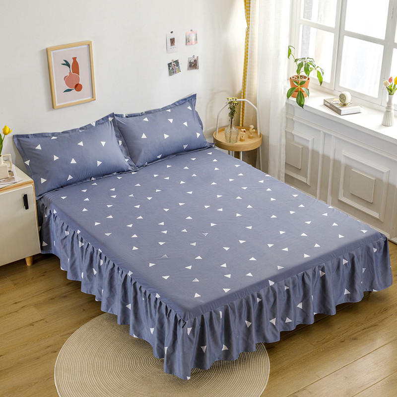 床罩床裙式床套单件防尘保护套春秋床单床垫床笠全包防滑跨境批发