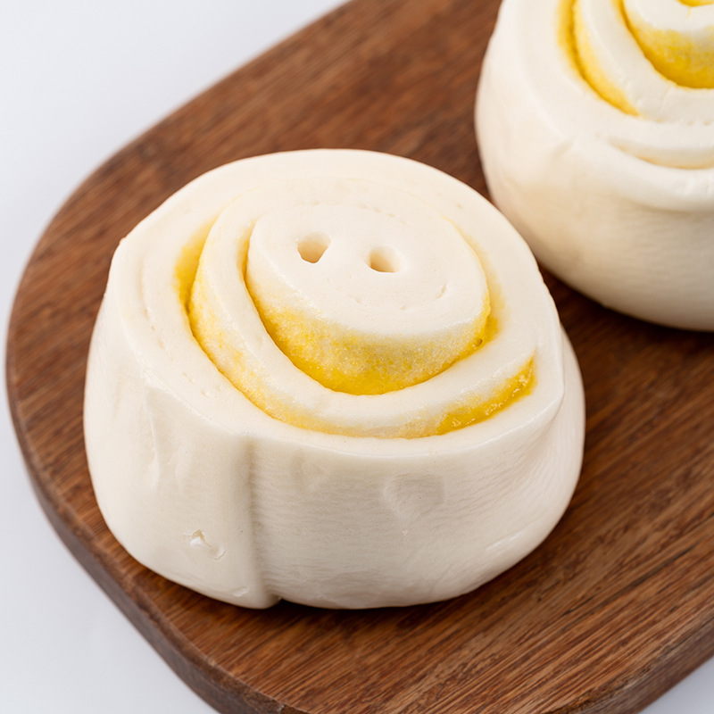 新发现 奶黄卷奶黄大花卷子速食早餐速冻包子包点批发 1000g/包