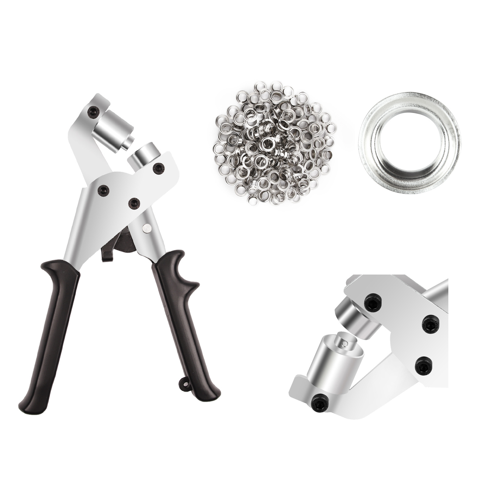 亚马逊鸡眼钳压扣钳帆布篷布打孔钳配鸡眼套装