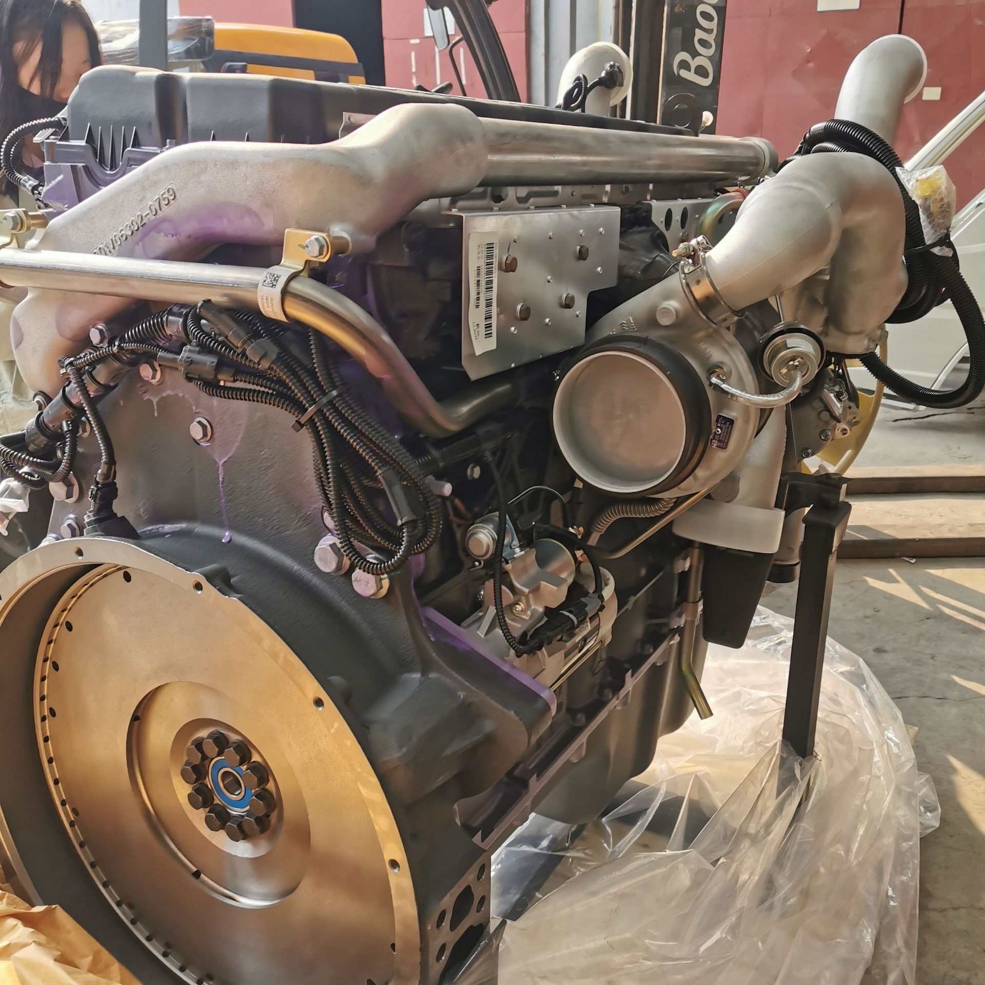 车厂家 图片 价格 带副发动机和水泵二汽东风 东风天龙发动机潍柴wp