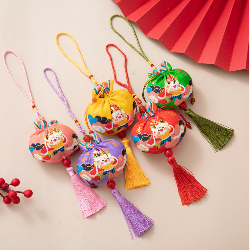 dragon boat festival sachet sachet handmade zongzi blessing bag car pendant portable sachet large lotus bag