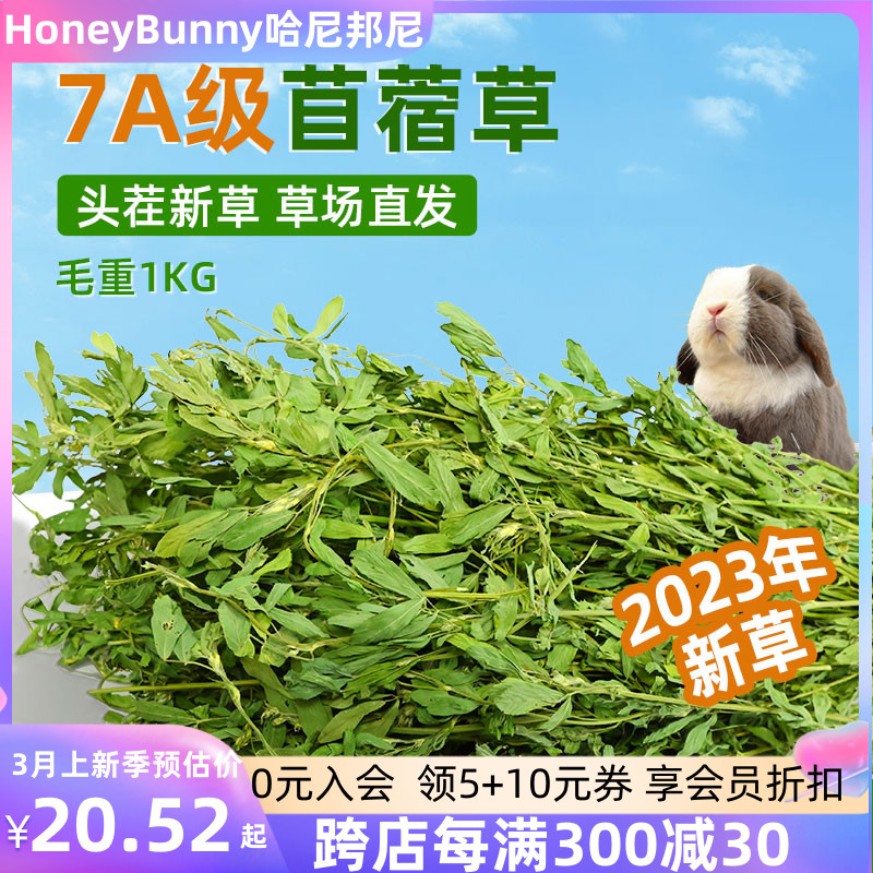 烘干苜蓿草干草兔子新草龙猫荷兰猪幼兔食用干牧草紫花粮草苜宿草