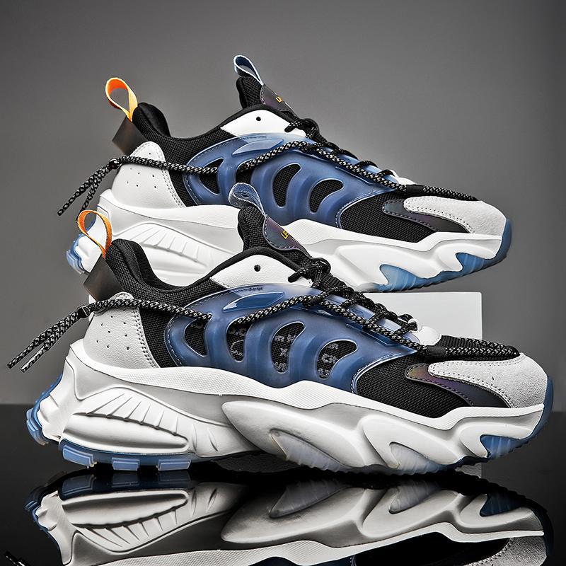 男鞋子夏季初中学生炫酷老爹鞋ins潮青少年春秋款增高厚底运动鞋