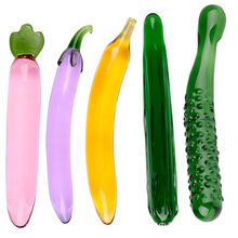 蔬菜水果水晶棒男女用情趣玻璃水晶阳具棒后庭肛塞抽插肛门自慰器