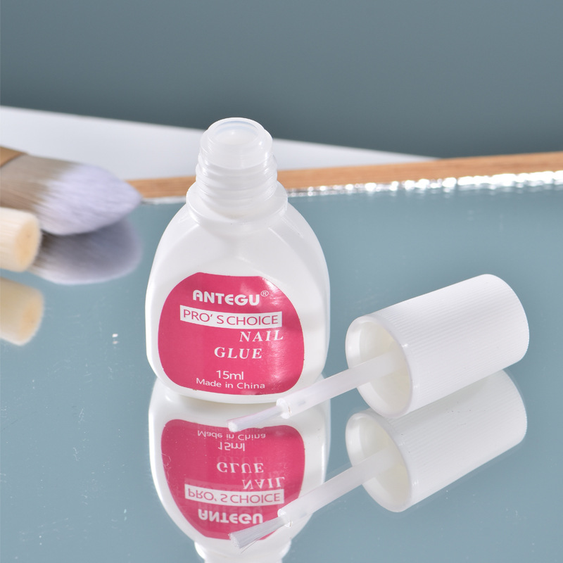 15ml Quick-Drying Easy-to-Operate Nail Glue Nail Tip Adhesive Rhinestone Agent for Nail Beauty Shop Glue