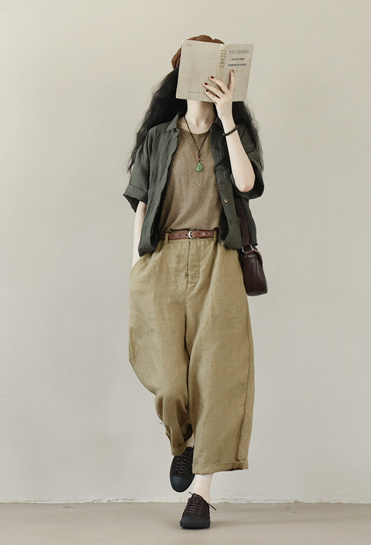 休闲纯亚麻亚麻图片