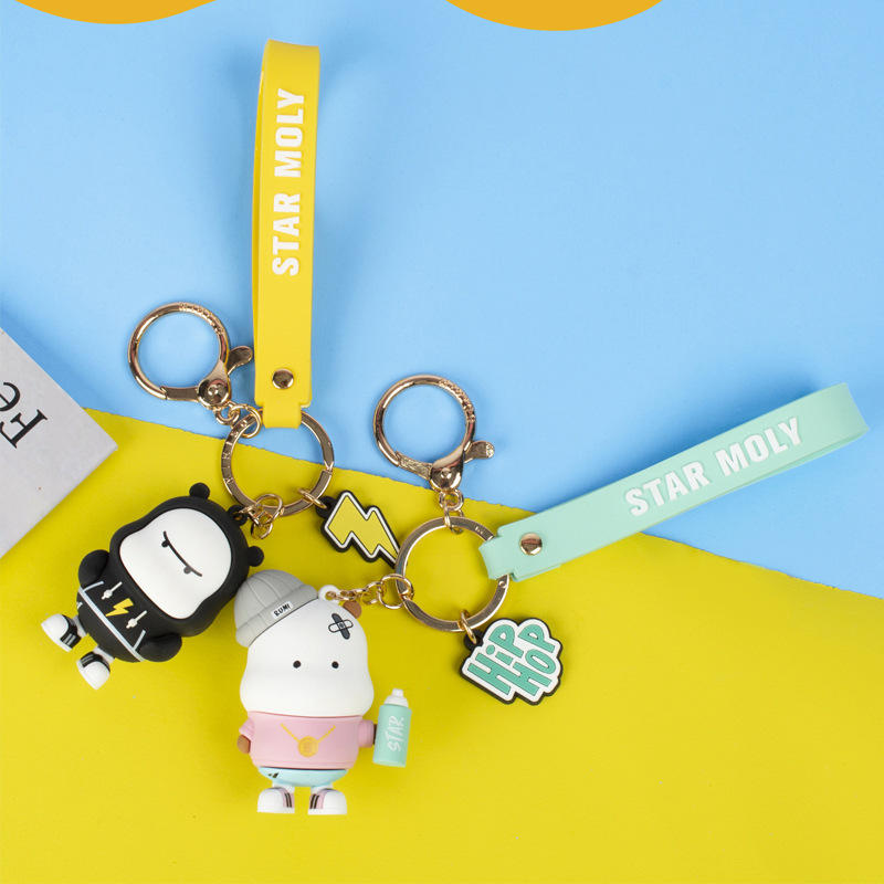 野萌君萌力星球街头风系列治愈系公仔挂饰背包挂件立体钥匙扣现货