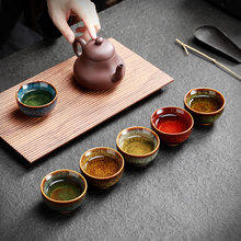 XN93批发窑变建盏茶杯套装功夫茶具主人杯陶瓷小茶碗品茗杯茶盏礼