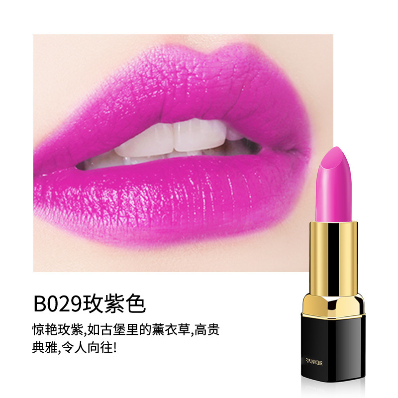Hchana Silk Soft Lipstick Moisturizing and Nourishing Lipstick Discoloration Resistant Natural Color Ze Easy to Color No Stain on Cup Lipstick