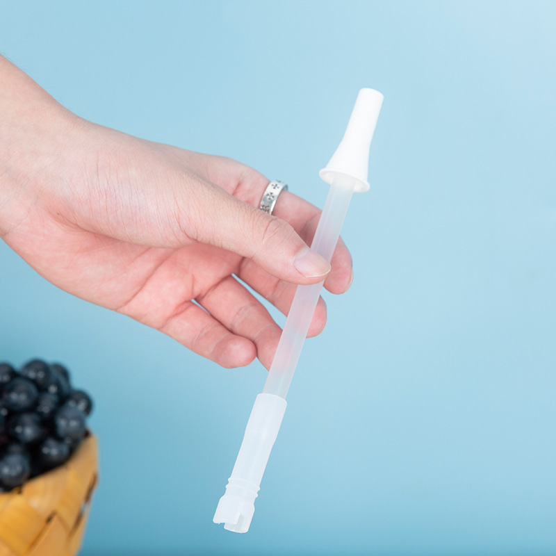 独立包装吸管pla双童可降解一次性吸管环保淀粉平头弯管6*210mm-报价