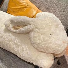 睡觉抱枕可爱创意小白兔子毛绒玩具月宫公仔玩偶安抚长条女布娃娃