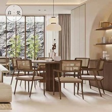样板房餐桌椅沙发全套软装设计师现代简约奶油风家具外贸代加工厂