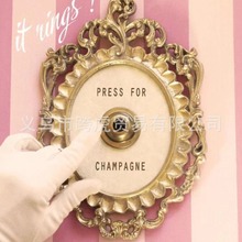 跨境新品Press For Champagne Button欧式复古香槟按钮创意工艺品