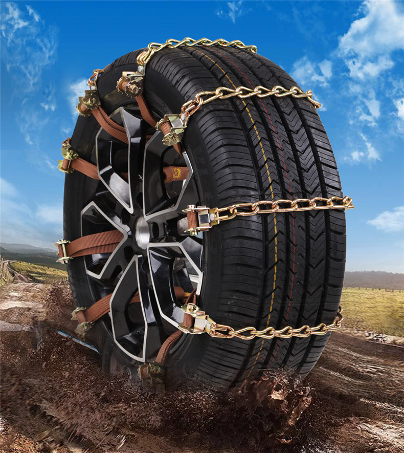 汽车防滑链轿车通用型铁链冬季新款轮胎防滑链雪地链加粗锰钢链