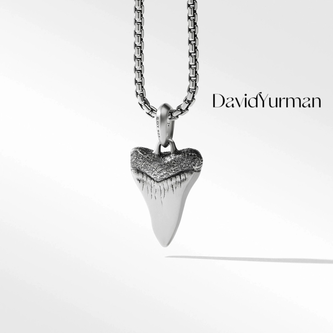 david xxx yurman925纯银鲨鱼牙吊坠跨境电商 厂家直售批发-阿里巴巴