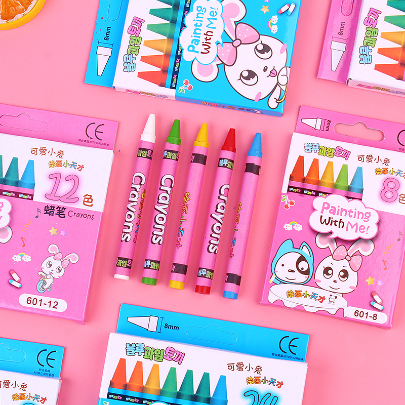 油画蜡笔中小学生色绘画用品棒特价涂鸦2412文具8色色-报价-阿里巴巴