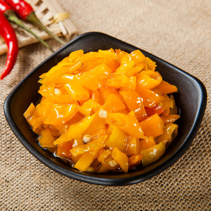 黄贡椒湖南辣妹子剁椒本地农家土辣椒长线椒辩椒黄皮椒剁辣椒