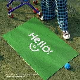 入户门地垫ins风进门耐磨防滑脚垫子家用玄关耐脏易打理丝圈地垫