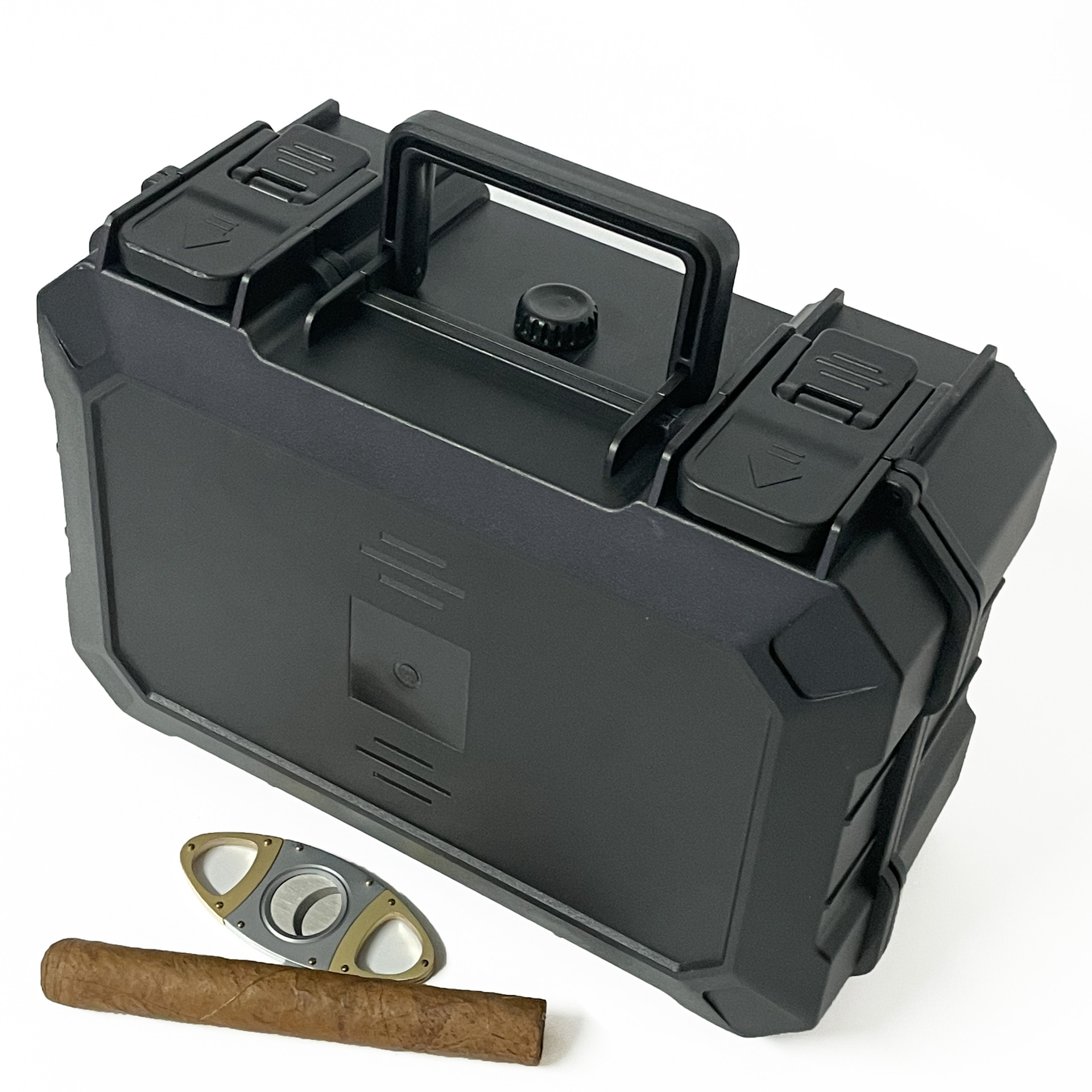 x-1203 居家户外旅行烟盒雪茄盒 密封抗压保湿便携手提式大雪茄盒