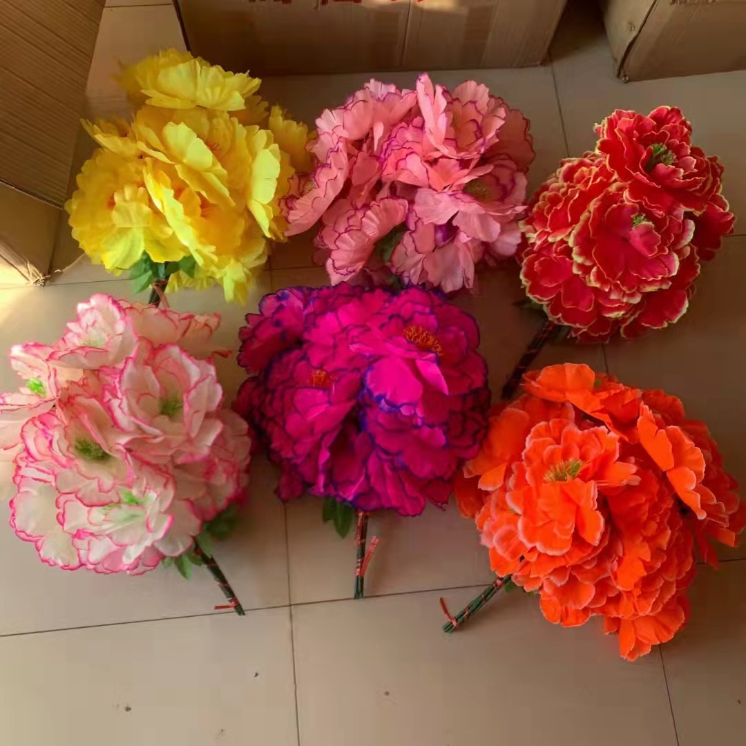 清明花束 5头菊花把花 清明花 祭祀墓碑花