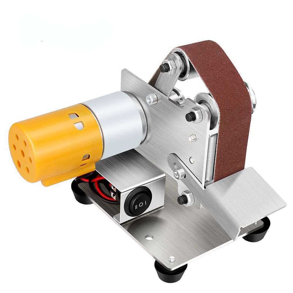 新款多功能迷你砂带机打磨机小型磨刀机