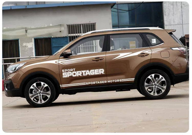 适用于起亚智跑车身彩条拉花车贴专用车门贴装饰智跑腰线汽车贴纸