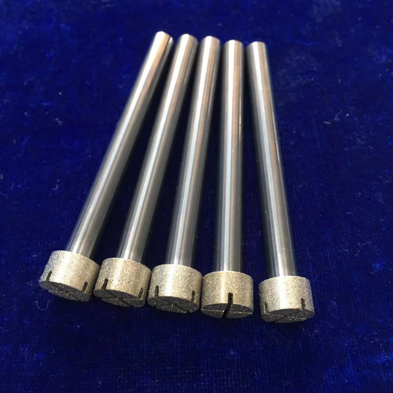 科美定制 电镀金刚石磨头 开槽钨钢柄 玻璃玉石珠宝可用